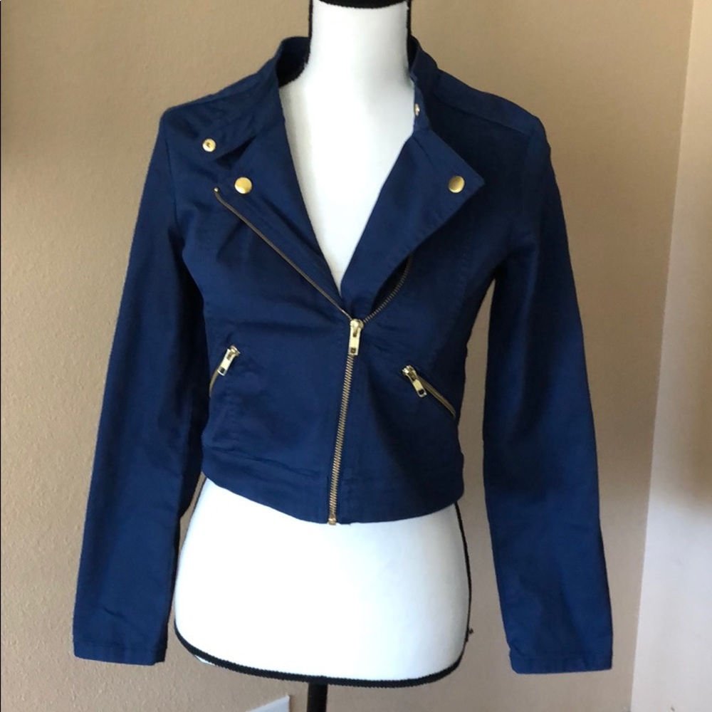 H&M girls size 12-13 crop jacket